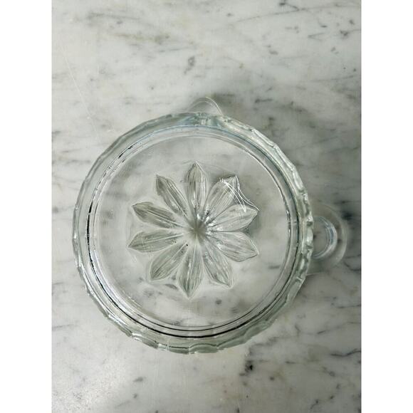 Vintage Indiana Clear Glass Citrus Juicer Reamer Side Spout Loop Tab Handle Deep - Picture 6 of 9